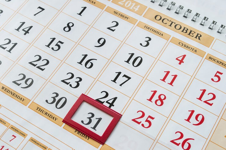 לוח שנה שמגדיר עסקים עונתיים